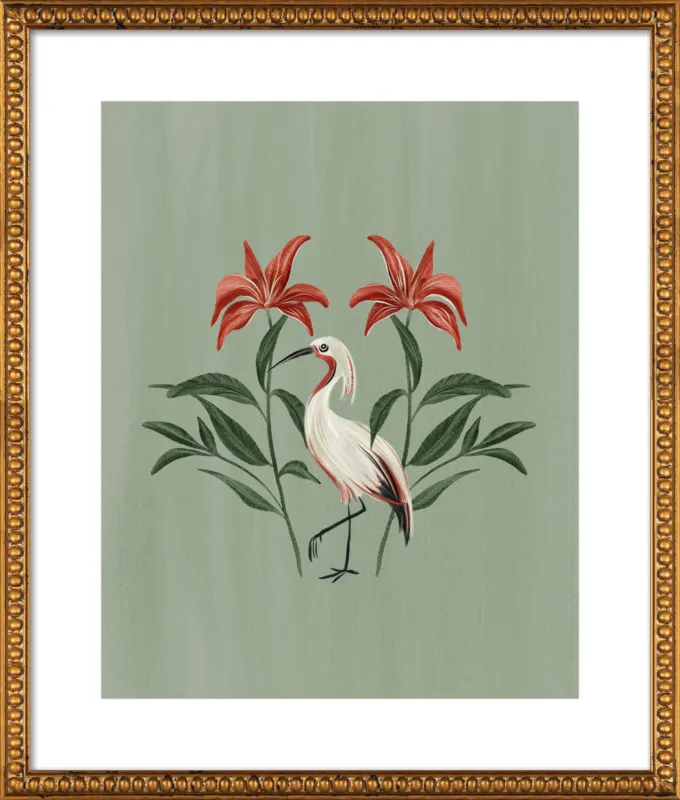 Tropical Crane by Nancy Noreth for Artfully Walls
