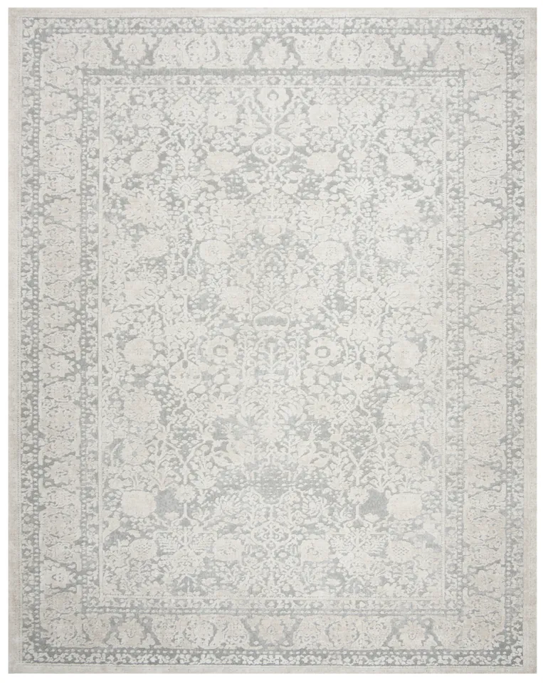 Arlo Home Woven Area Rug, RFT663C, Light Grey/Cream,  8' X 10'