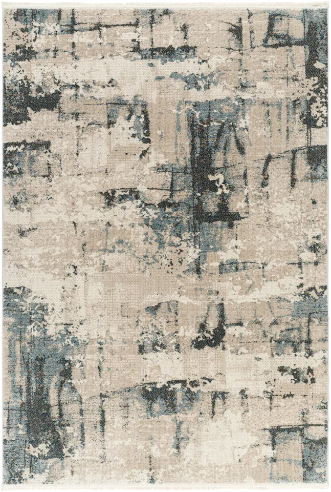 Perugia Beige Indoor 9'2" x 12' Machine Woven Rug