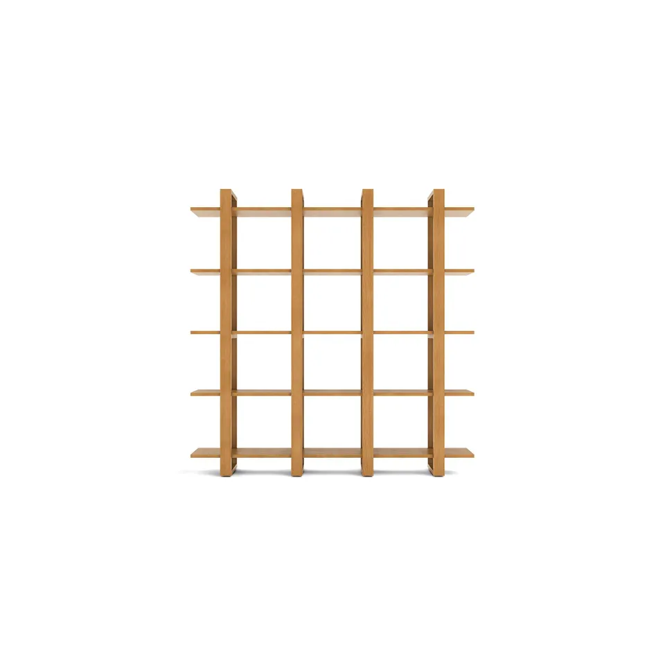 Index Double Bookcase - Oak - Wood