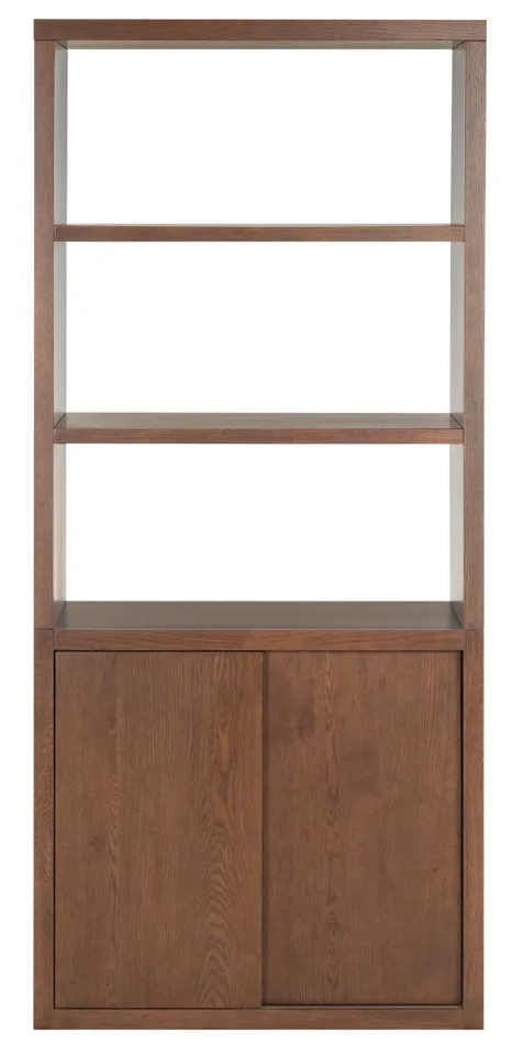 Elanna Wood 4 Shelf Bookcase - Walnut