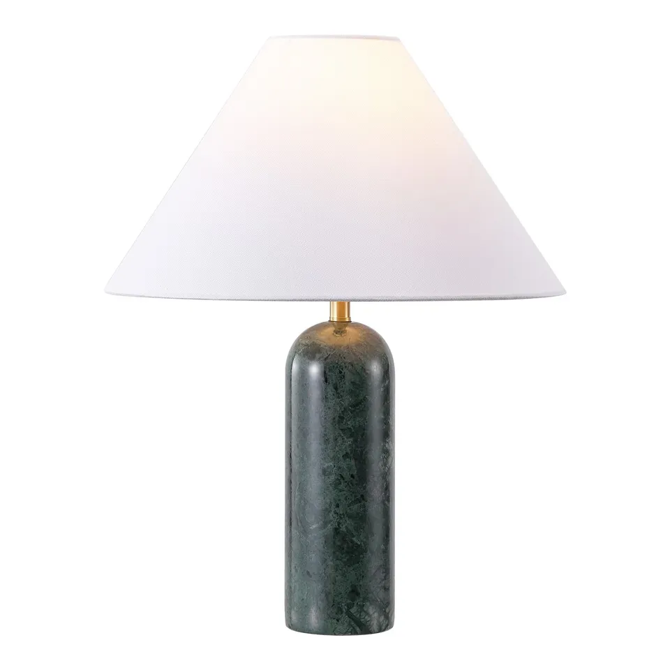 Selah 21" Marble Table Lamp - Green