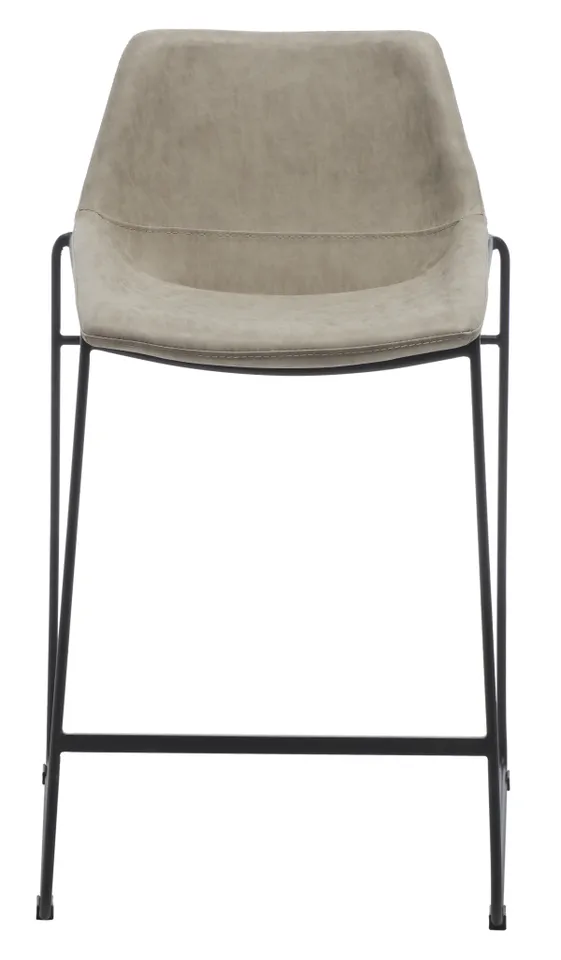 Alexis Mid Century Counterstool - Stone / Black