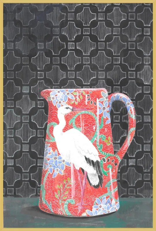 Red Vase by Miri Eshet for Artfully Walls
