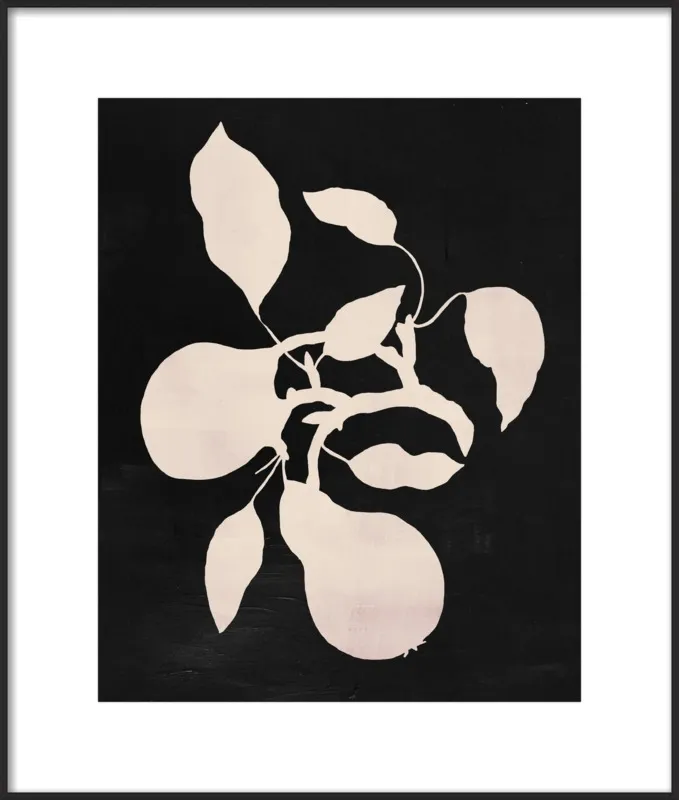 pears black and white by Ruti Shaashua for Artfully Walls