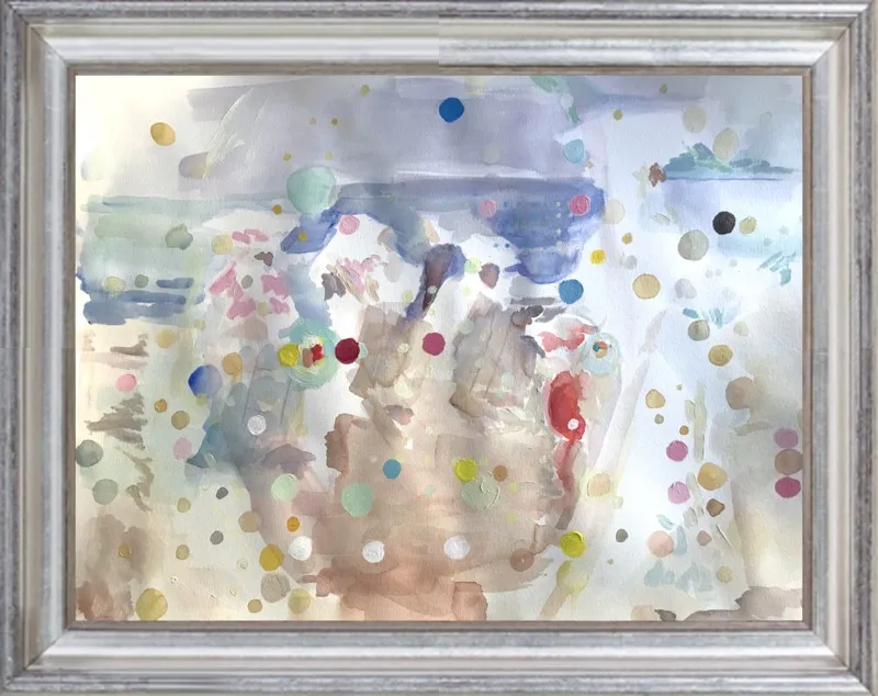 Beach scene (from memory)  by Hannah Dean for Artfully Walls