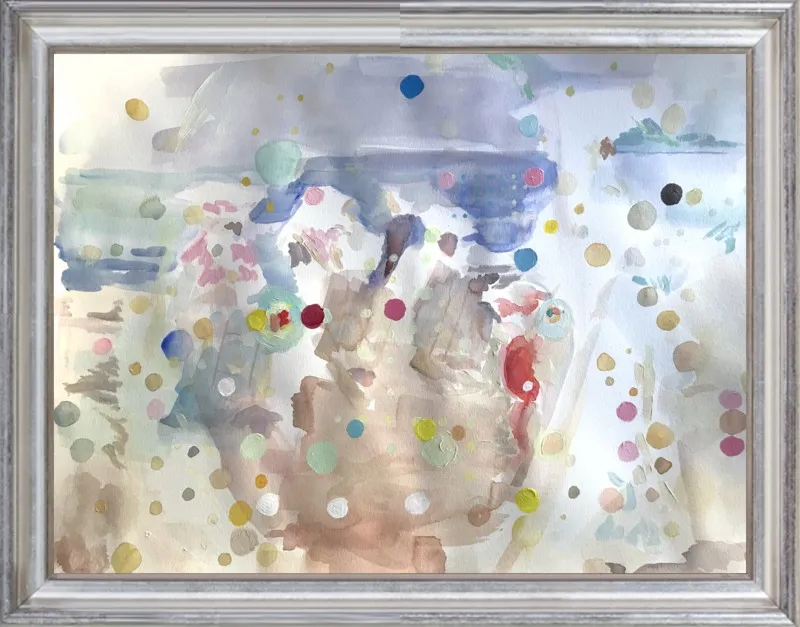 Beach scene (from memory)  by Hannah Dean for Artfully Walls