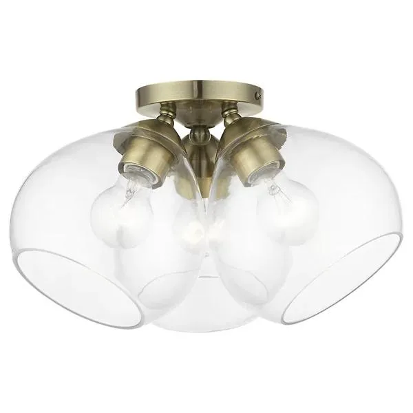 Bennett 3 Light Semi Flushmount