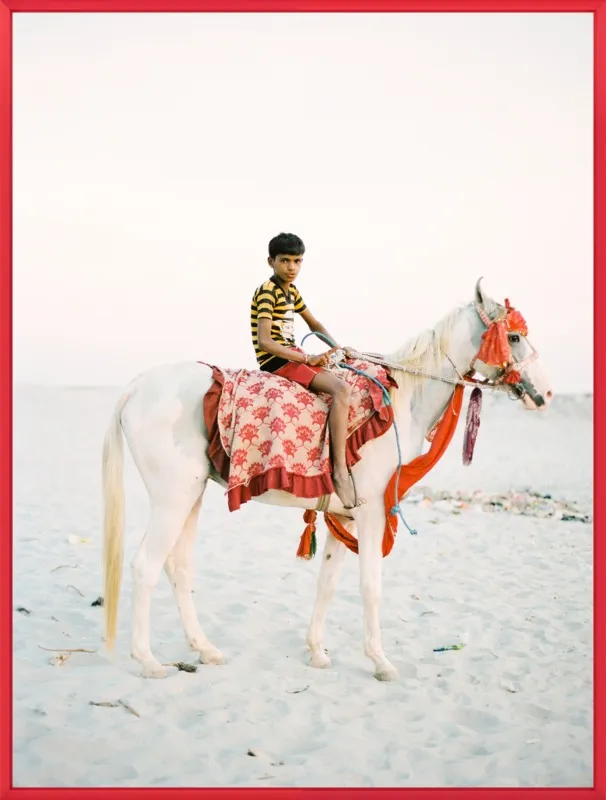 Boy on Horse by Andrew Jacona for Artfully Walls