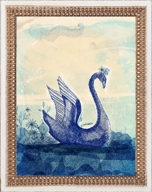 Sailing Swan by Paula Mills for Artfully Walls