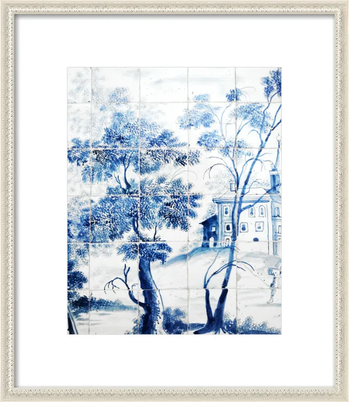 Lisbon Blue Tiles Two by Lupen Grainne for Artfully Walls