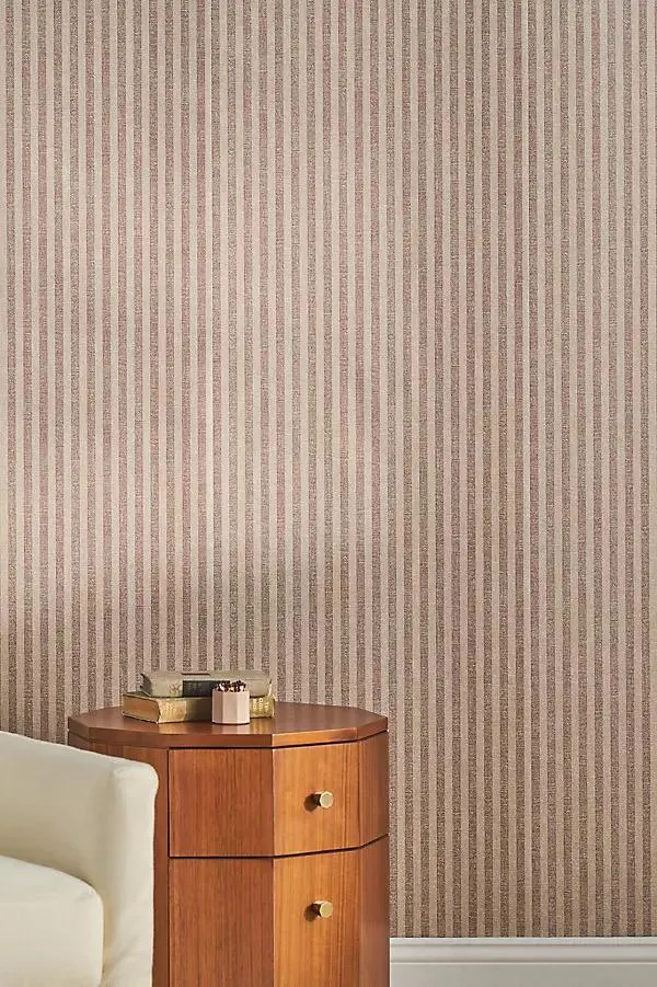 Jeremiah Brent Charles Street Stripe Peel-and-Stick Neutral Wallpaper