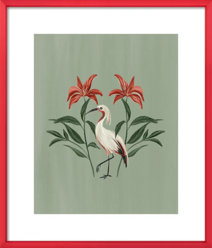 Tropical Crane by Nancy Noreth for Artfully Walls