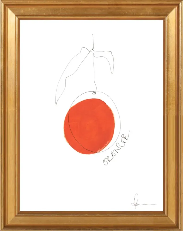 Orange by Polly Mann for Artfully Walls
