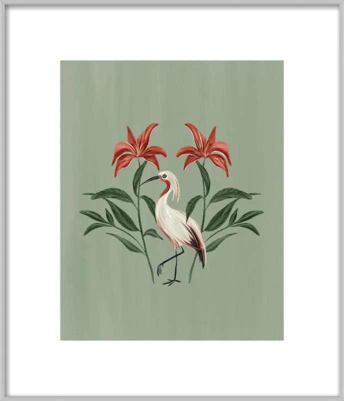 Tropical Crane by Nancy Noreth for Artfully Walls