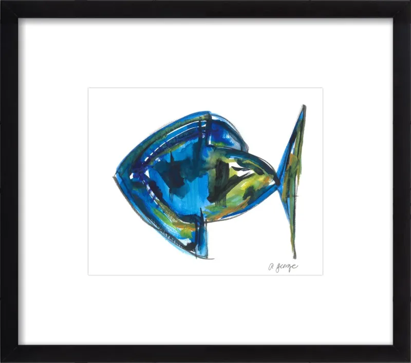 Asbtract Fish by Anthony George for Artfully Walls