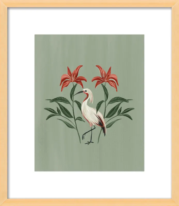 Tropical Crane by Nancy Noreth for Artfully Walls