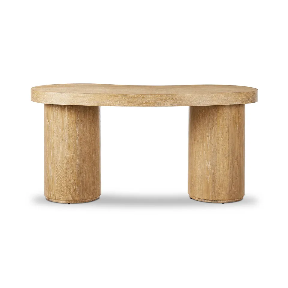 Leeds Desk - Blonde Oak Veneer