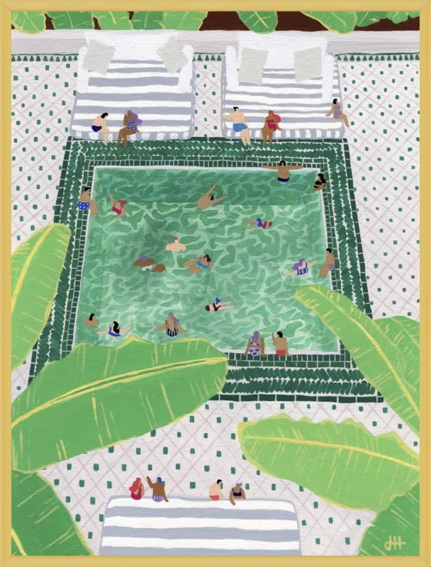 Green Riad by Joanne Ho for Artfully Walls