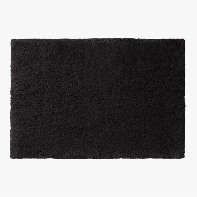Kalani Organic Cotton Black Bath Mat 24"x36"