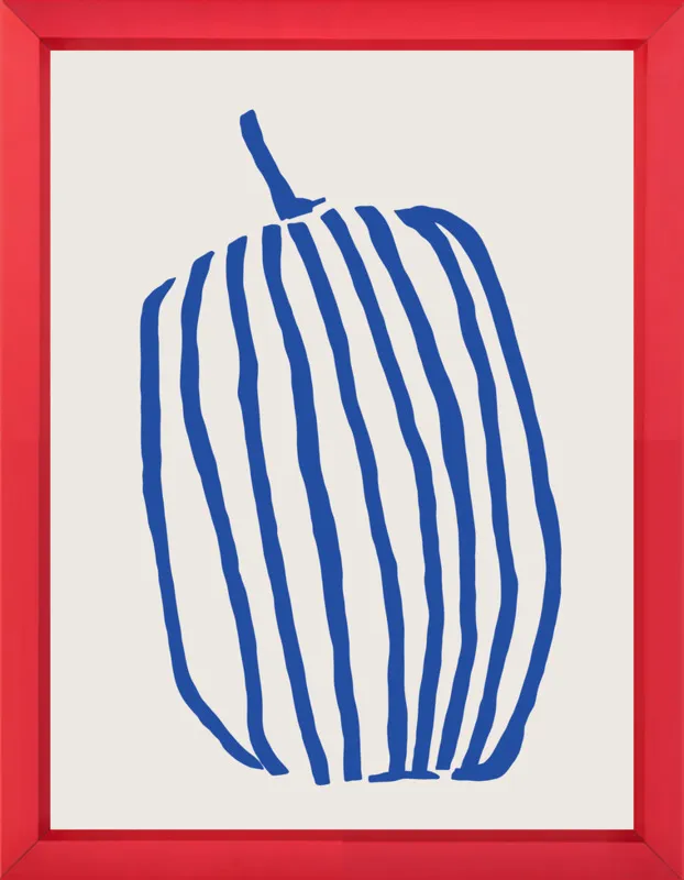 Striped pumpkin by Jessica Nielsen for Artfully Walls
