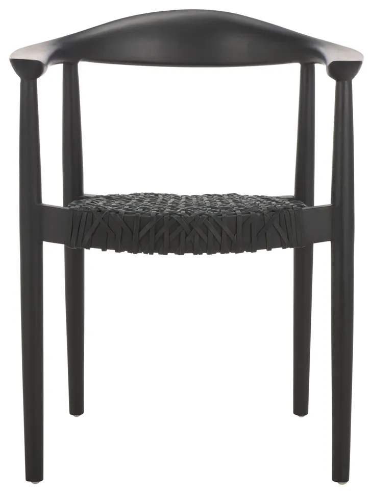 Bandelier Stacking Dining Chair, Set Of 2 - Black / Black