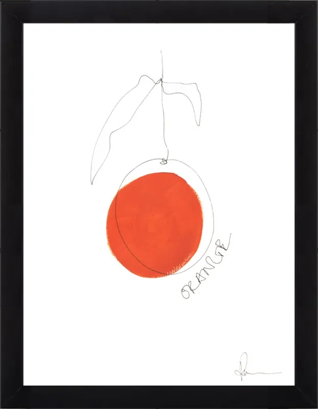 Orange by Polly Mann for Artfully Walls