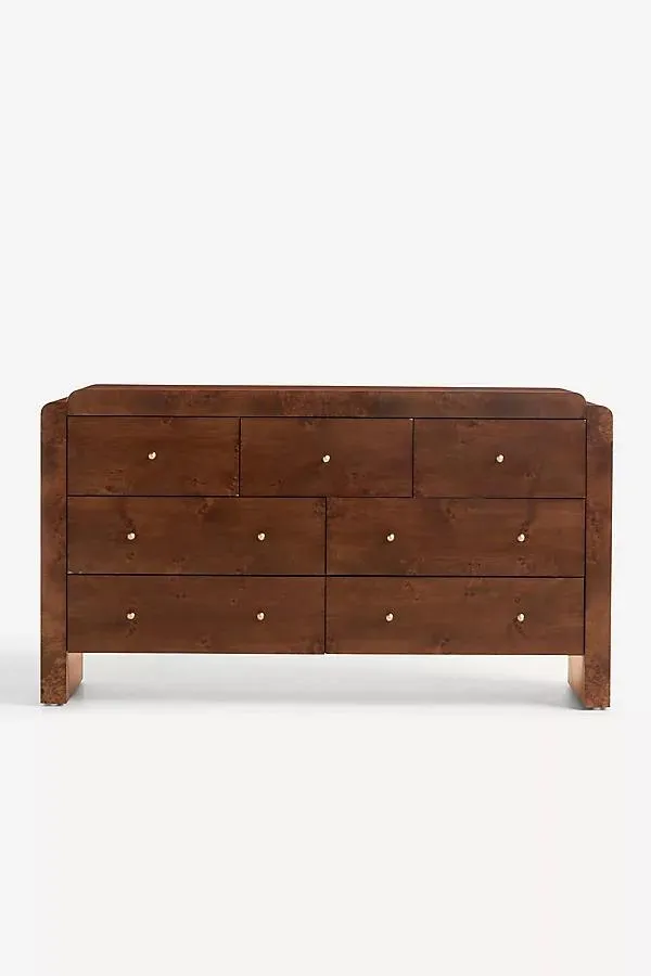 Shura Burl Seven-Drawer Dresser