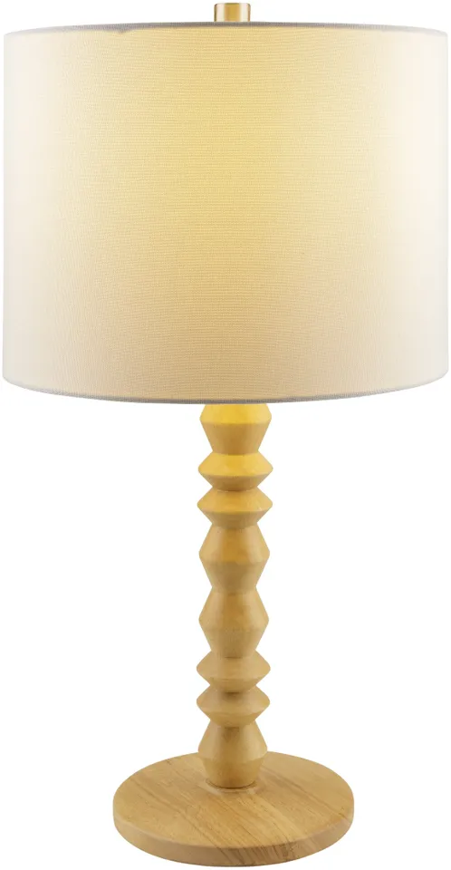 Padauk  Painted 23"H x 12"W x 12"D Accent Table Lamp