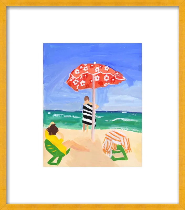 Italian Beach Umbrella by Jackie Mancuso for Artfully Walls