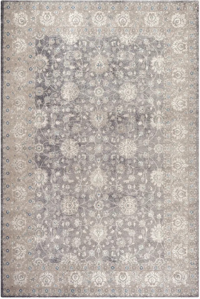 Arlo Home Woven Area Rug, SOF330B, Light Grey/Beige,  6' 7" X 9' 2"