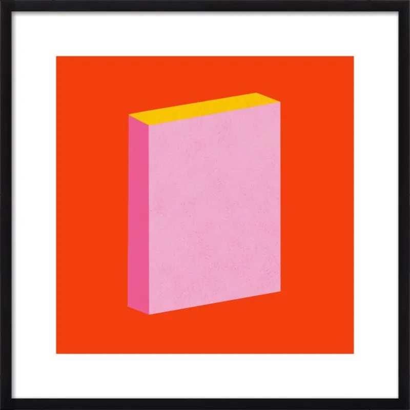 Color Books 3, Scarlet, Pink & Gold by Jessica Poundstone for Artfully Walls