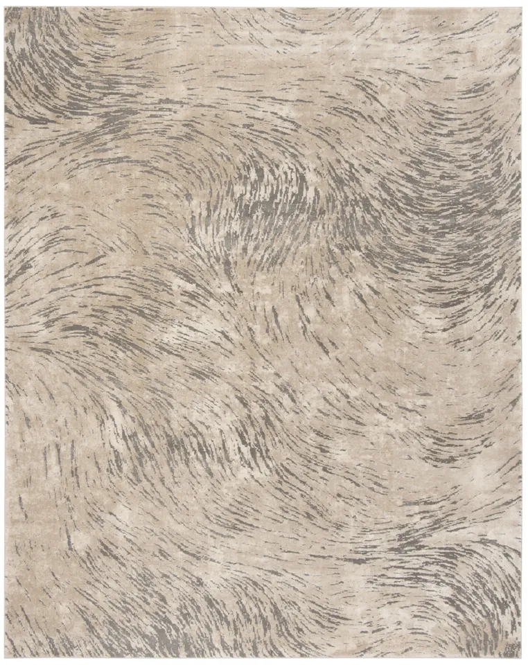 Arlo Home Woven Area Rug, MDW323A, Ivory/Grey,  5' 3" X 7' 6"