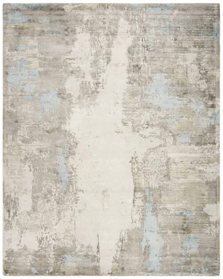 Arlo Home Woven Area Rug, MIR970M, Blue,  8' X 10'