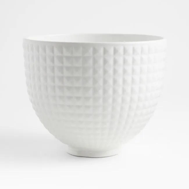 KitchenAid ® Stand Mixer Matte White Studded 5-Quart Ceramic Mixing Bowl