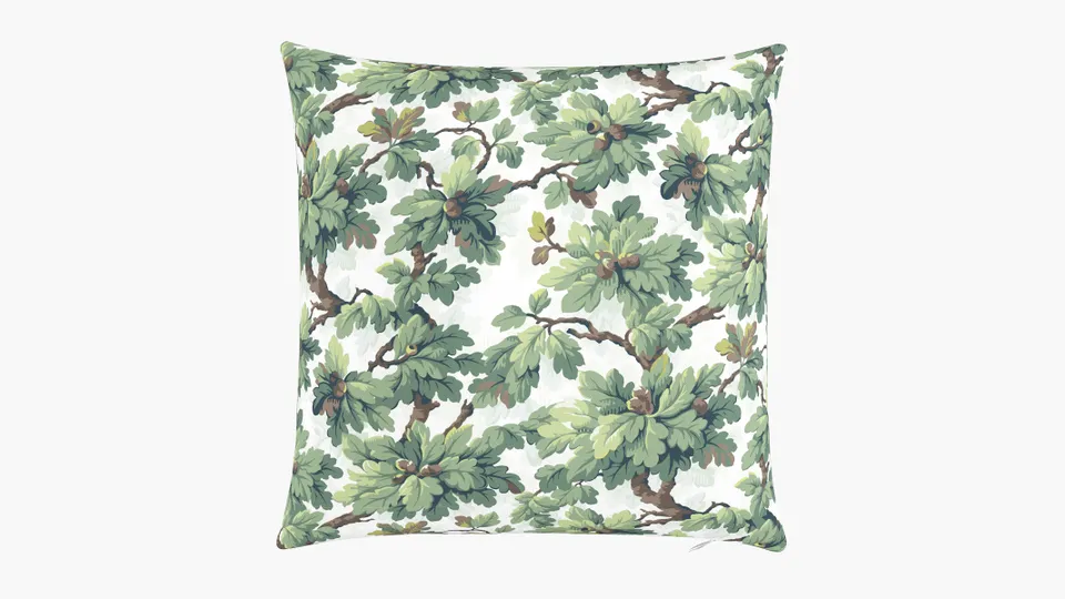 Throw Pillow 20", Vert Woodland, 20" x 20"