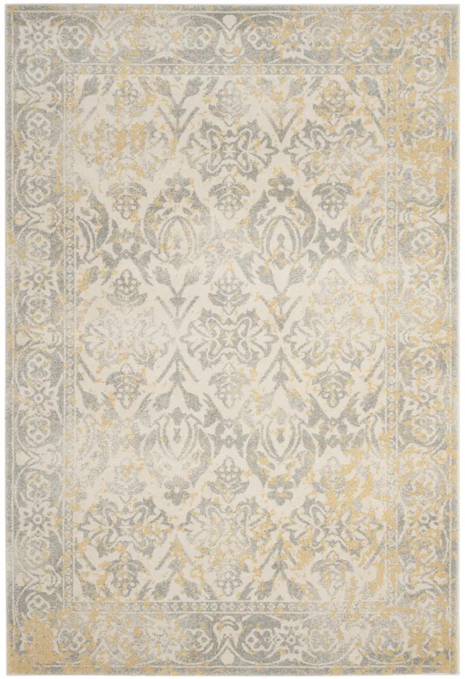 Arlo Home Woven Area Rug, EVK264D, Ivory/Grey,  10' X 14'
