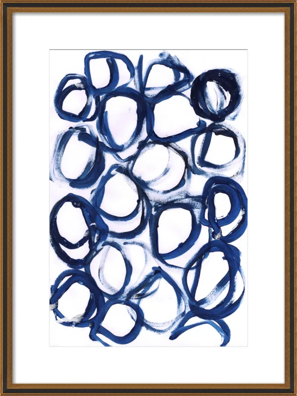 Blue Loops by morioke for Artfully Walls