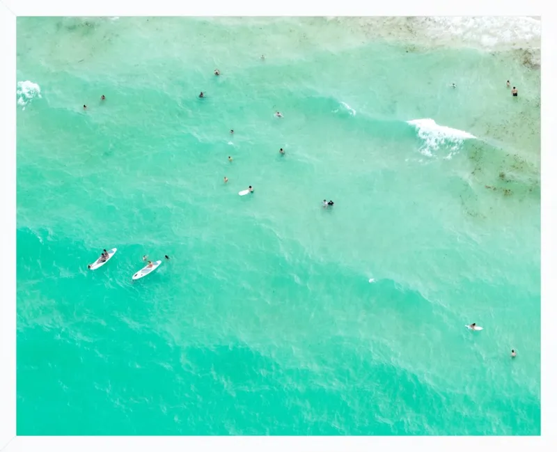 Paddleboarders by Claudia Chloe for Artfully Walls