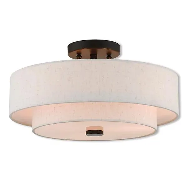 Maureen Double Semi-Flushmount