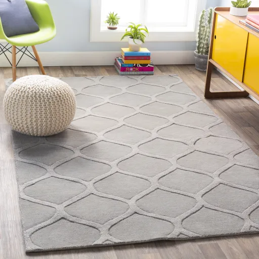Mystique Gray Indoor 2'6" x 8' Handmade Rug