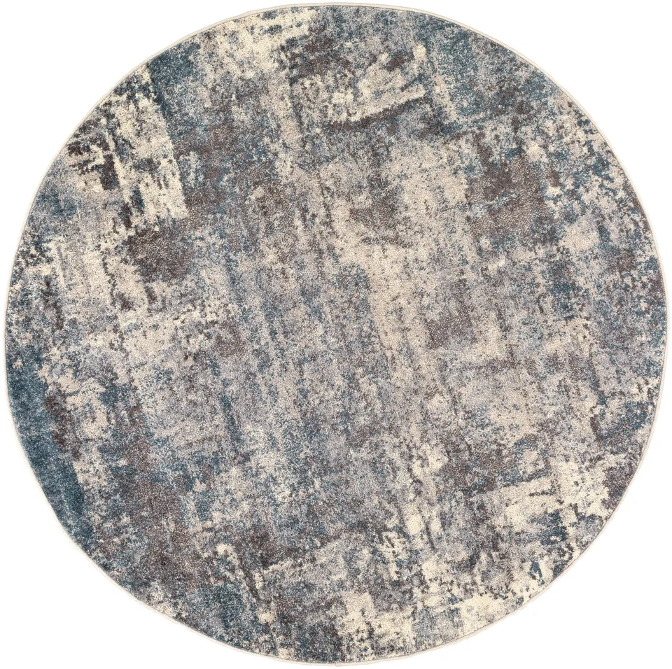 Ankara Gray Indoor 6'7" x 6'7" Machine Woven Rug