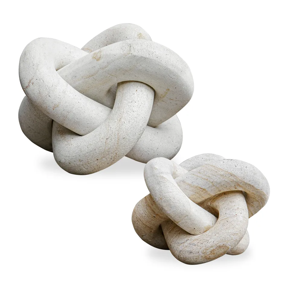 Limestone Link Sculptures Set/2