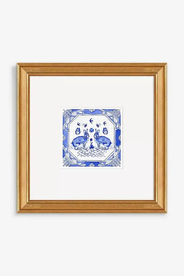 Delft Lucky Bunnies Wall Art