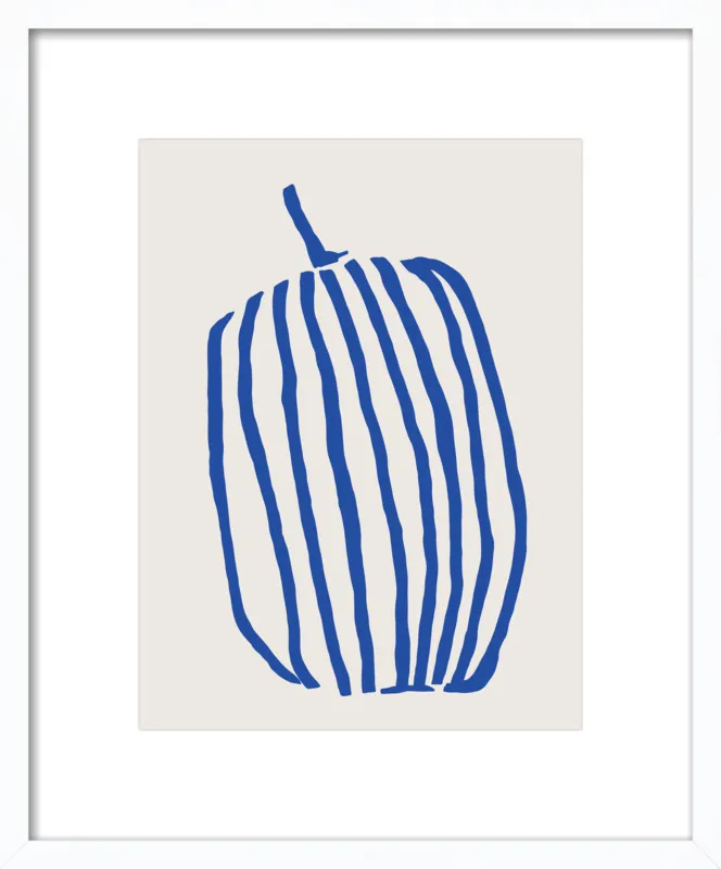 Striped pumpkin by Jessica Nielsen for Artfully Walls