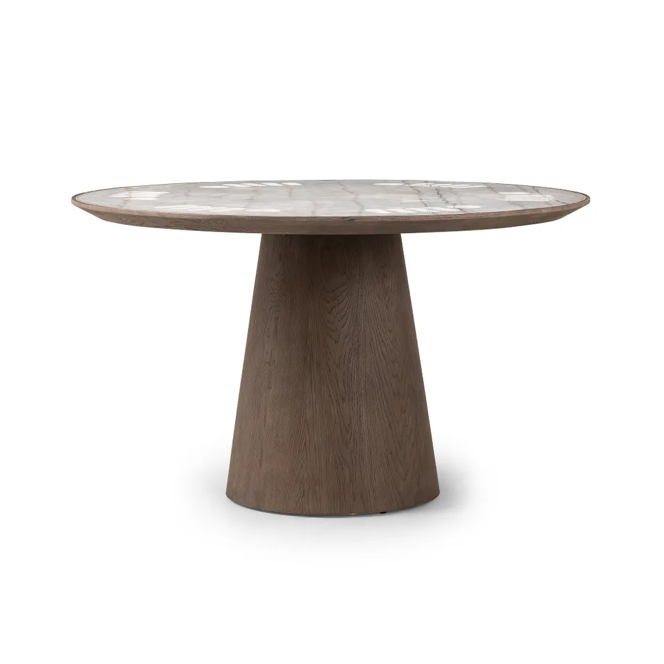Skye Poker Table - Weathered Dark Oak