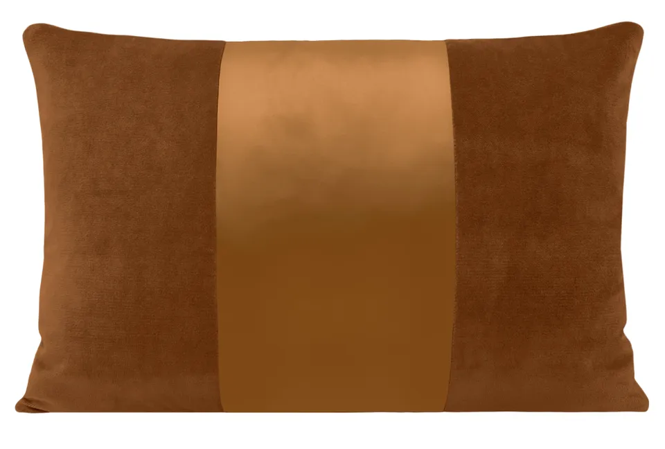PANEL MONOCHROMATIC :: SOCIETY VELVET // COGNAC - XL LUMBAR 14" X 48"