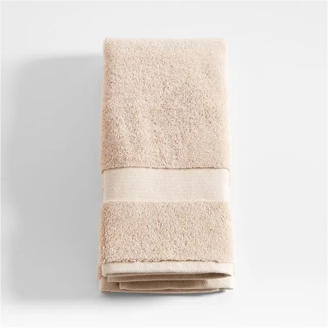 Classic Organic Turkish Cotton Taupe Hand Towel