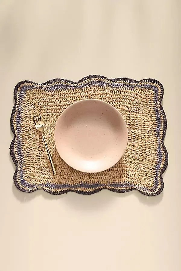 Handwoven Rectangle Garden Party Placemat