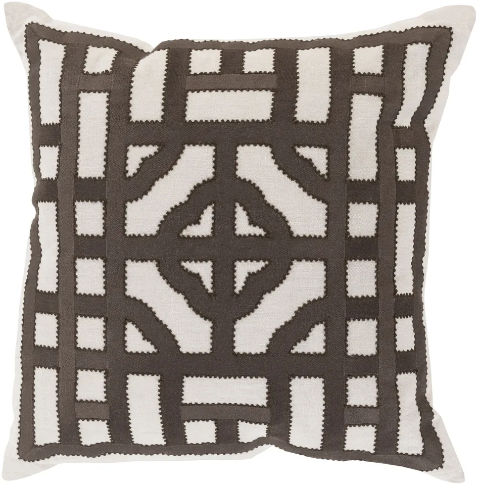 Chinese Gate LD-053 18"L x 18"W Polyester Filled Pillow